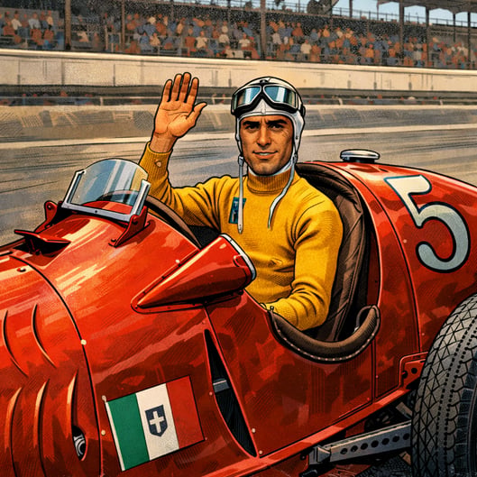 1932 , Alfa Romeo Monza #28 , Driver Tazio Nuvolari , 