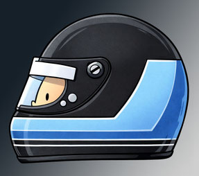 Helmet of Harald Ertl by Muneta & Cerracín