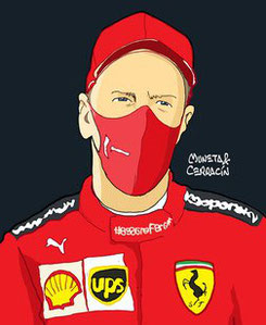Sebastian Vettel by Muneta & Cerracín