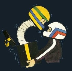 Ayrton Senna & Elio de Angelis by Muneta & Cerracín