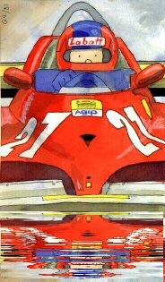 Gilles Villeneuve by Muneta & Cerracín
