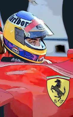 Michele Alboreto by Muneta & Cerracín