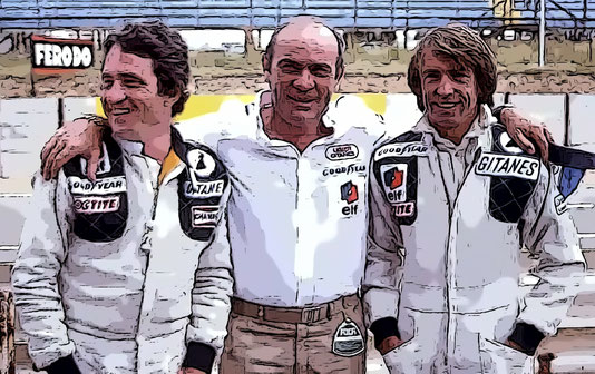 Guy Ligier & Depailler y Laffite