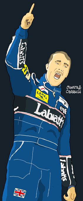 Nigel Mansell by Muneta & Cerracín
