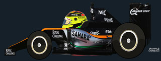 Sergio Perez by Muneta & Cerracín