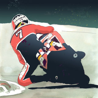 Barry Sheene by Muneta & Cerracín