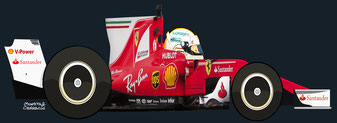 Sebastián Vettel by Muneta & Cerracín