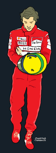Ayrton Senna by Muneta & Cerracín