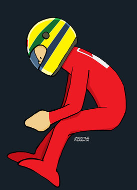 Ayrton Senna by Muneta & Cerracín
