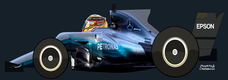 Lewis Hamilton by Muneta & Cerracín