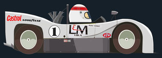 Jackie Stewart by Muneta & Cerracin - Jackie Stewart en la Can Am con su Lola.