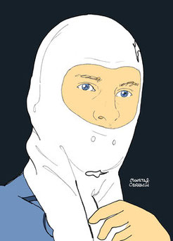 Helmet of Jenson Button by Muneta & Cerracín