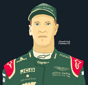 Sebastian Vettel by Muneta & Cerracín