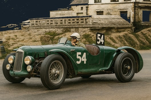 John Horsfall & Leslie Johnson con su Aston Martin