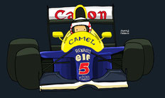 Nigel Mansell by Muneta & Cerracín