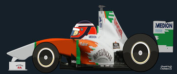 Nico Hülkenberg by Muneta & Cerracín - Force India VJM04 - Mercedes V6 en 2011