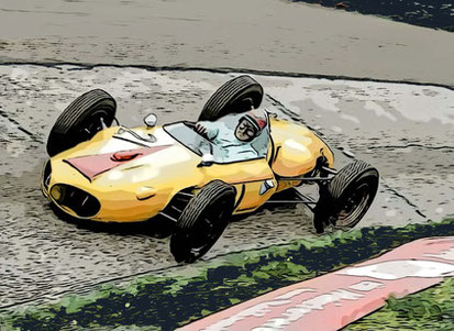 Con su ENB - Maserati (#21) Lucien Bianchi
