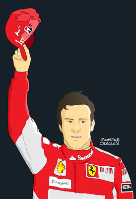Fernando Alonso  by Muneta & Cerracín