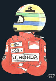 Ayrton Senna by Muneta & Cerracín