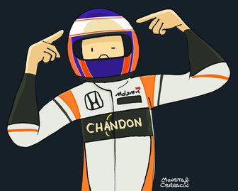 Jenson Alexander Lyons Button by Muneta & Cerracín - McLaren MP4-31 - Honda V6