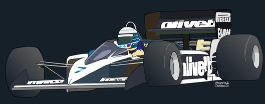 Riccardo Patrese by Muneta & Cerracín