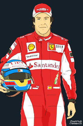 Fernando Alonso by Muneta & Cerracin