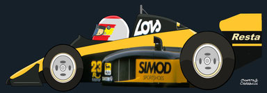 Adrián Campos by Muneta & Cerracín - Minardi M187 - Motori Moderni V6 t