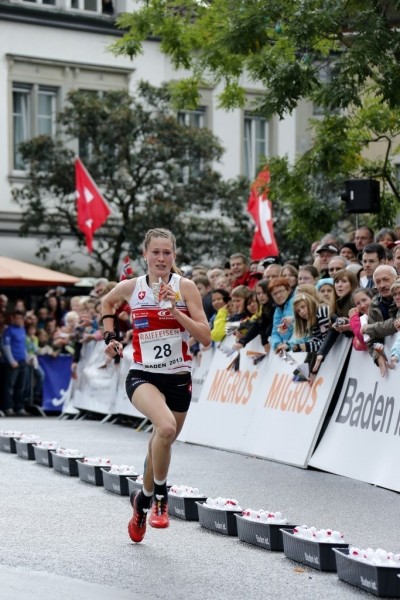 Zieleinlauf beim Weltcupfinale 2013 in Baden