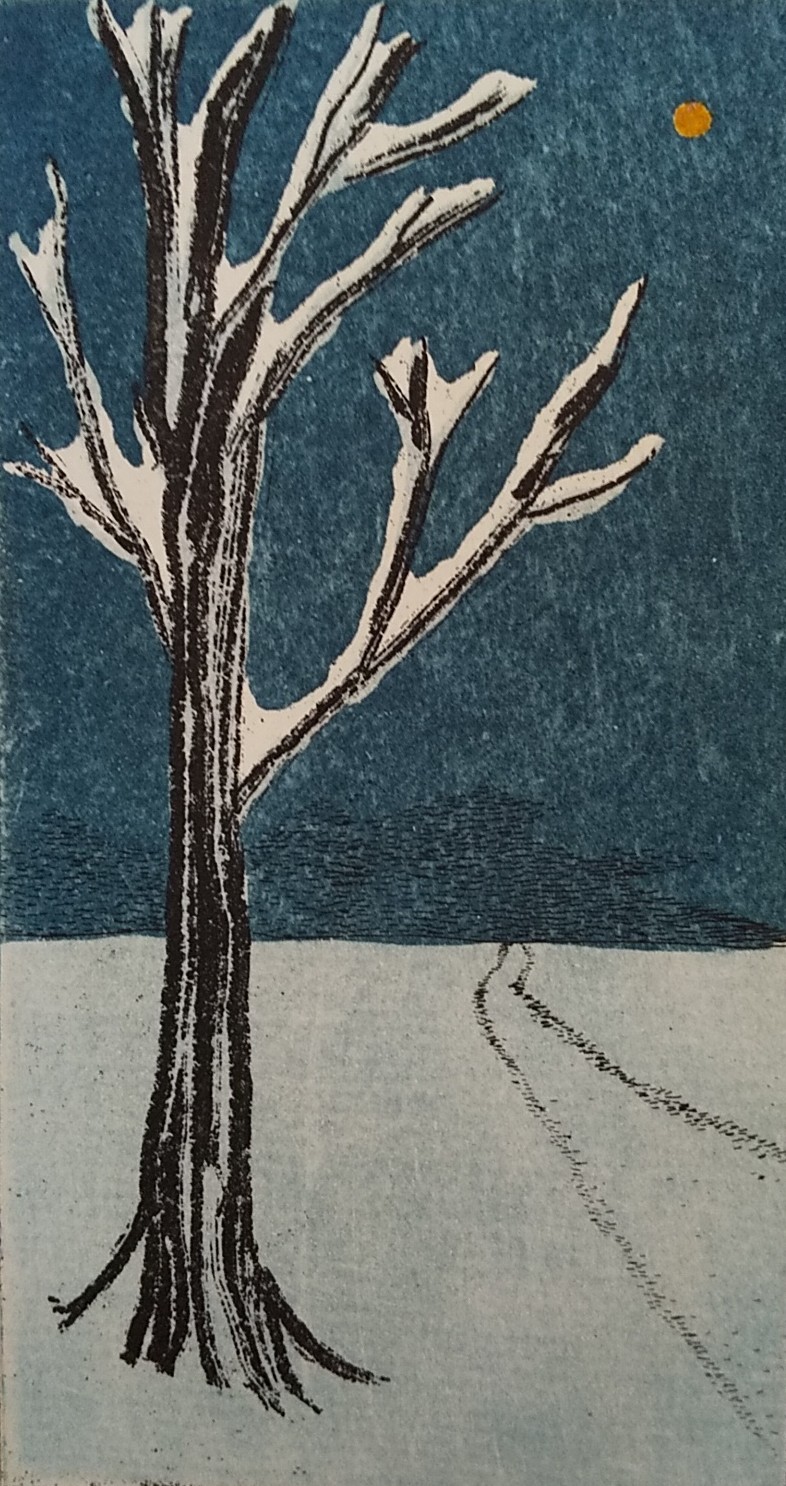 冬の日　Etching, 120×65, 2010
