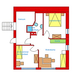 Grundriss Familienzimmer Schwalbennest