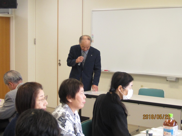 第一部　津沢社協副会長の挨拶と資料説明