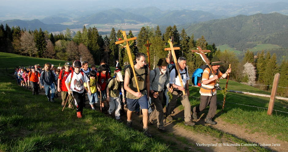 Vierbergelauf, Kärnten, Magdalensberg, Ulrichsberg, Veitsberg, Lorenziberg, Tradition, Kärntner Brauch, Kärntner Bräuche, Brauchtum, Keltischer Brauch, Mysterium, Wanderung, Osterbrauch, Volkslauf, Wallfahrt, Meditation