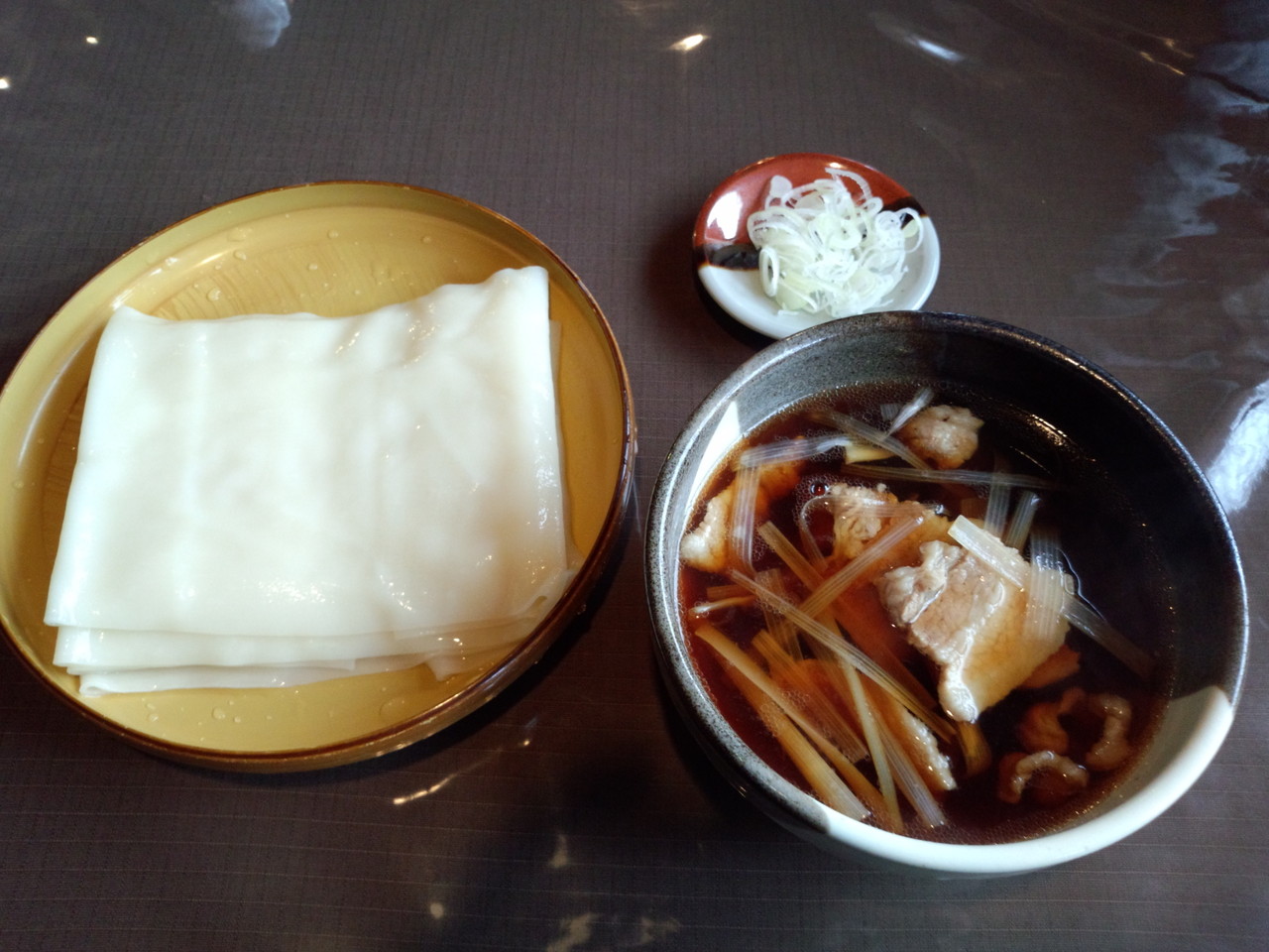 ふる川暮六つ、ひもかわうどん、桐生市