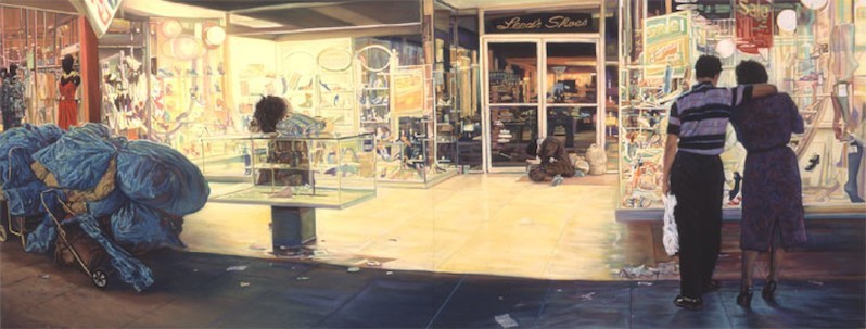 Leed's shoes, 2004, pastel, coll. Robert Berman, courtesy John Valadez