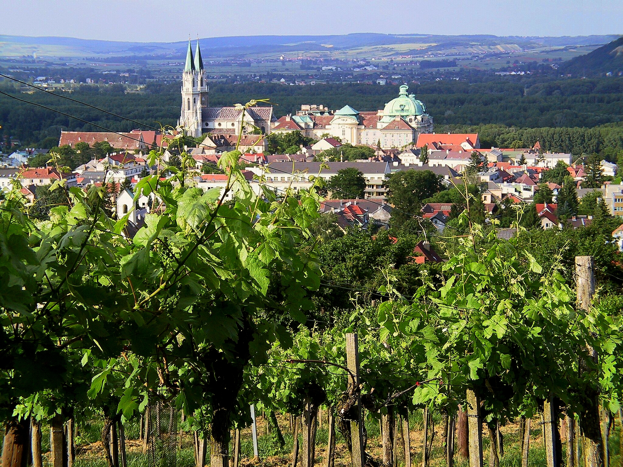 View from the surrinding hills