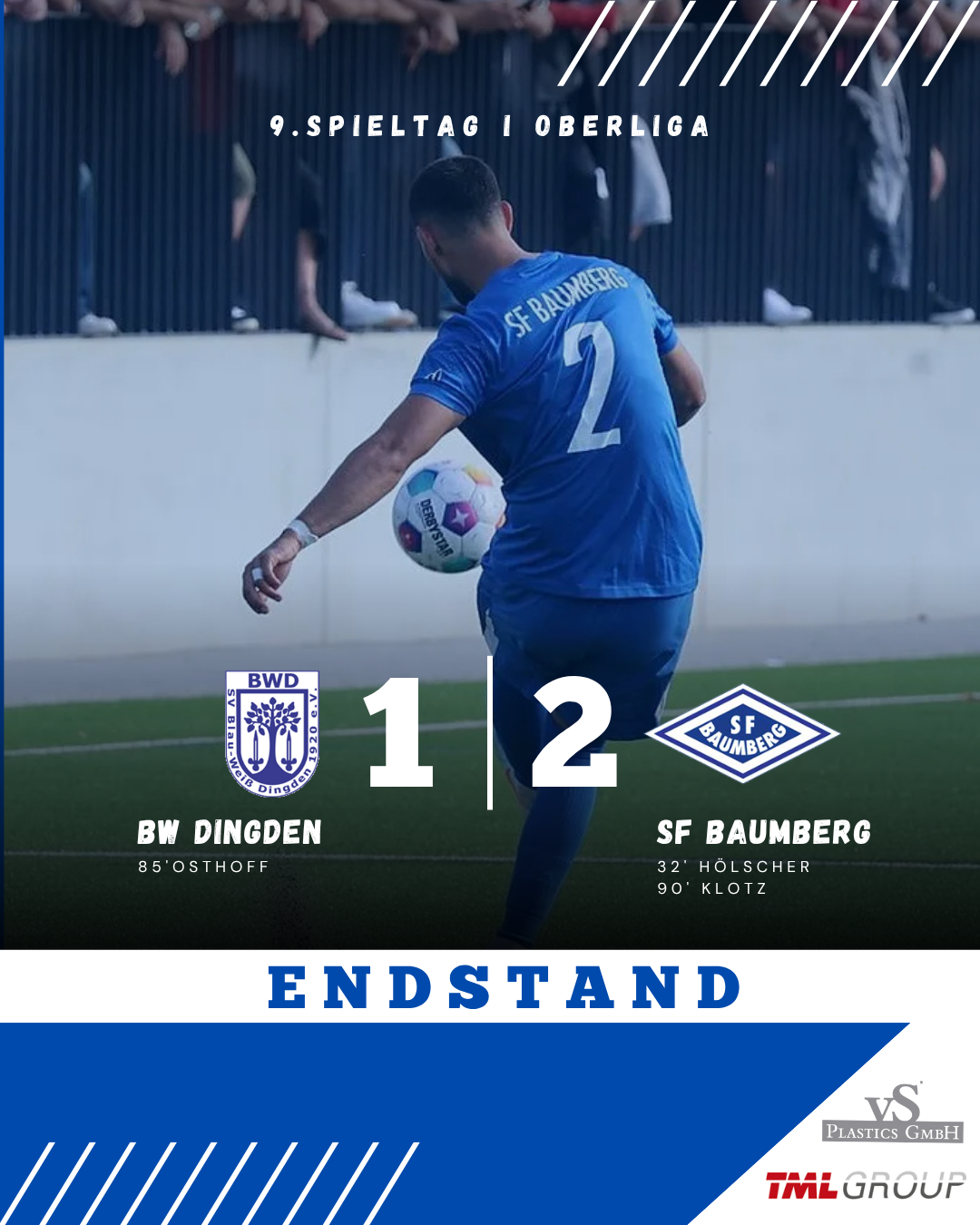 OBERLIGA: Sportfreunde klettern auf den zweiten Tabellenplatz 