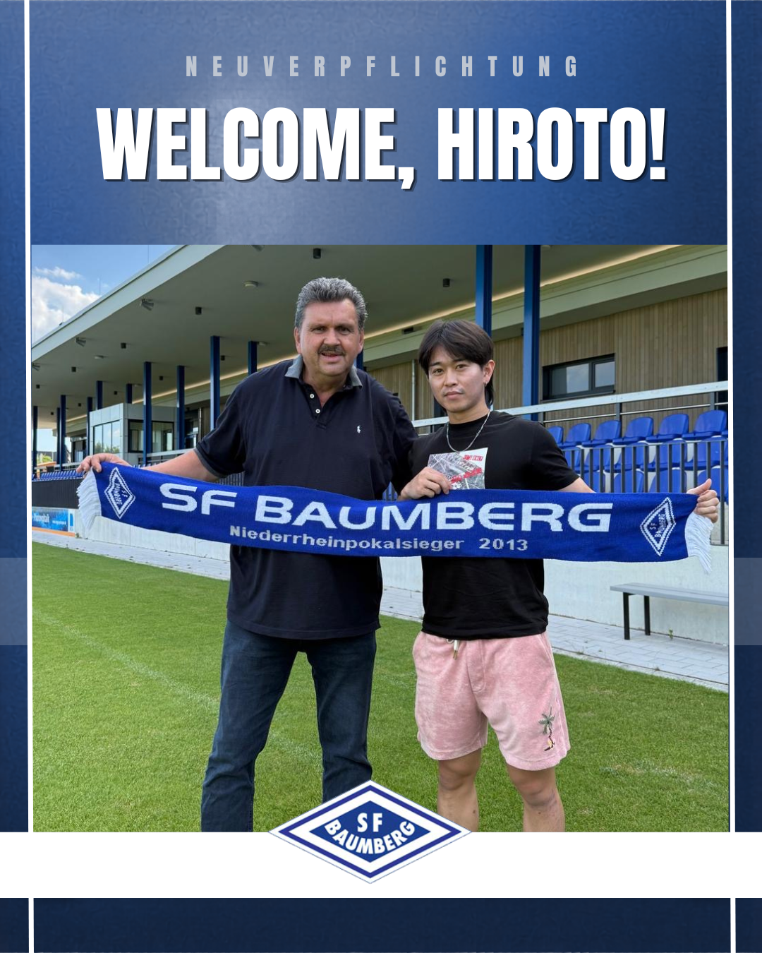 OBERLIGA: Sportfreunde Baumberg verpflichten Hiroto Yamashita