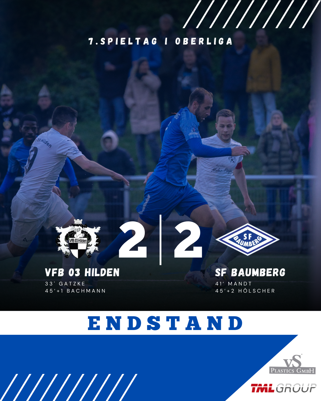 OBERLIGA: Sportfreunde nehmen einen Punkt aus Hilden mit