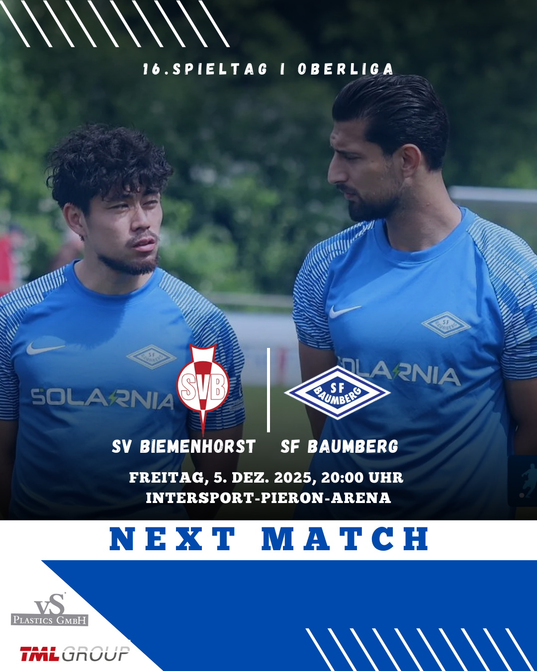 OBERLIGA: Sportfreunde wollen in Biemenhorst nachlegen