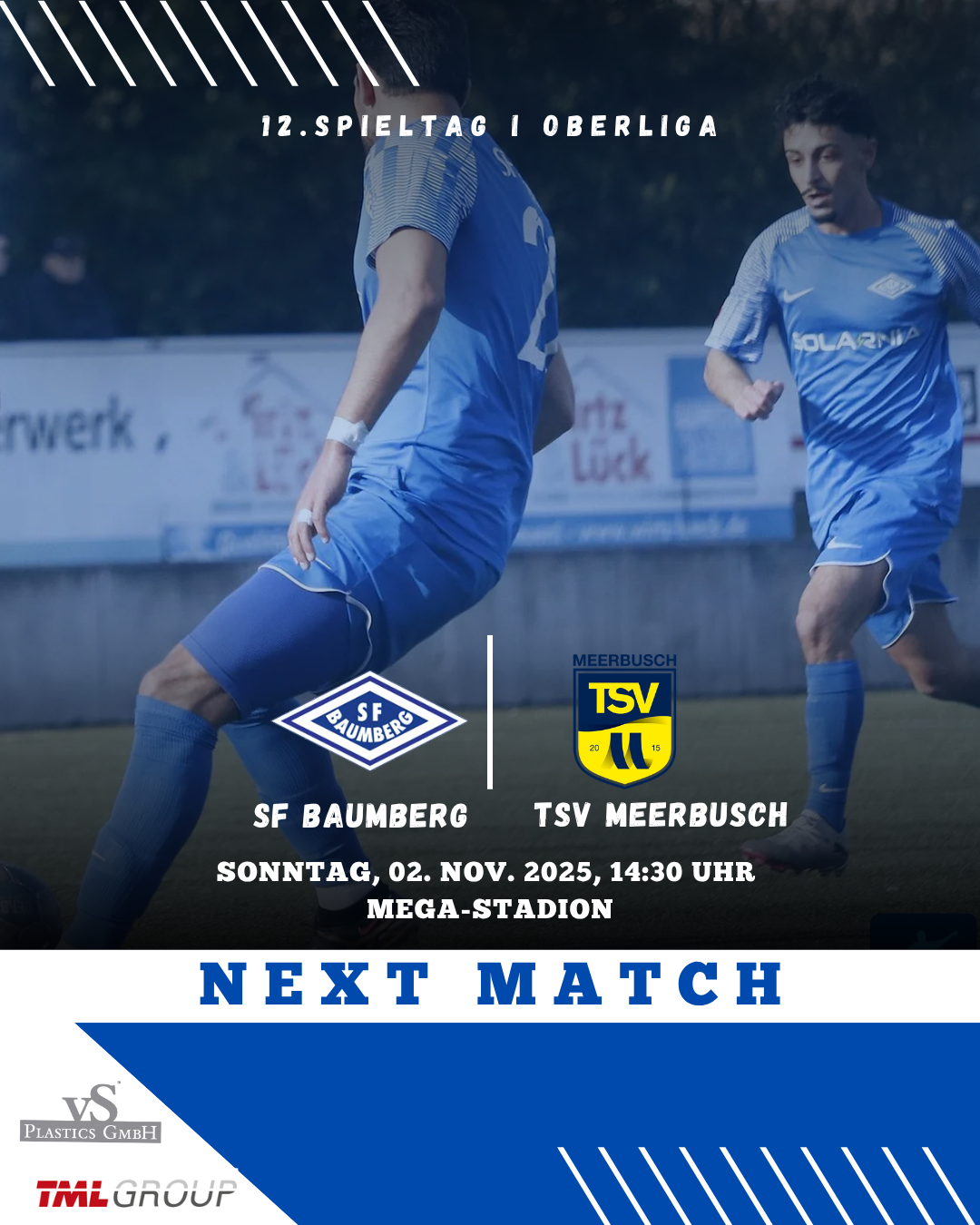 OBERLIGA: Sportfreunde begrüßen den TSV Meerbusch