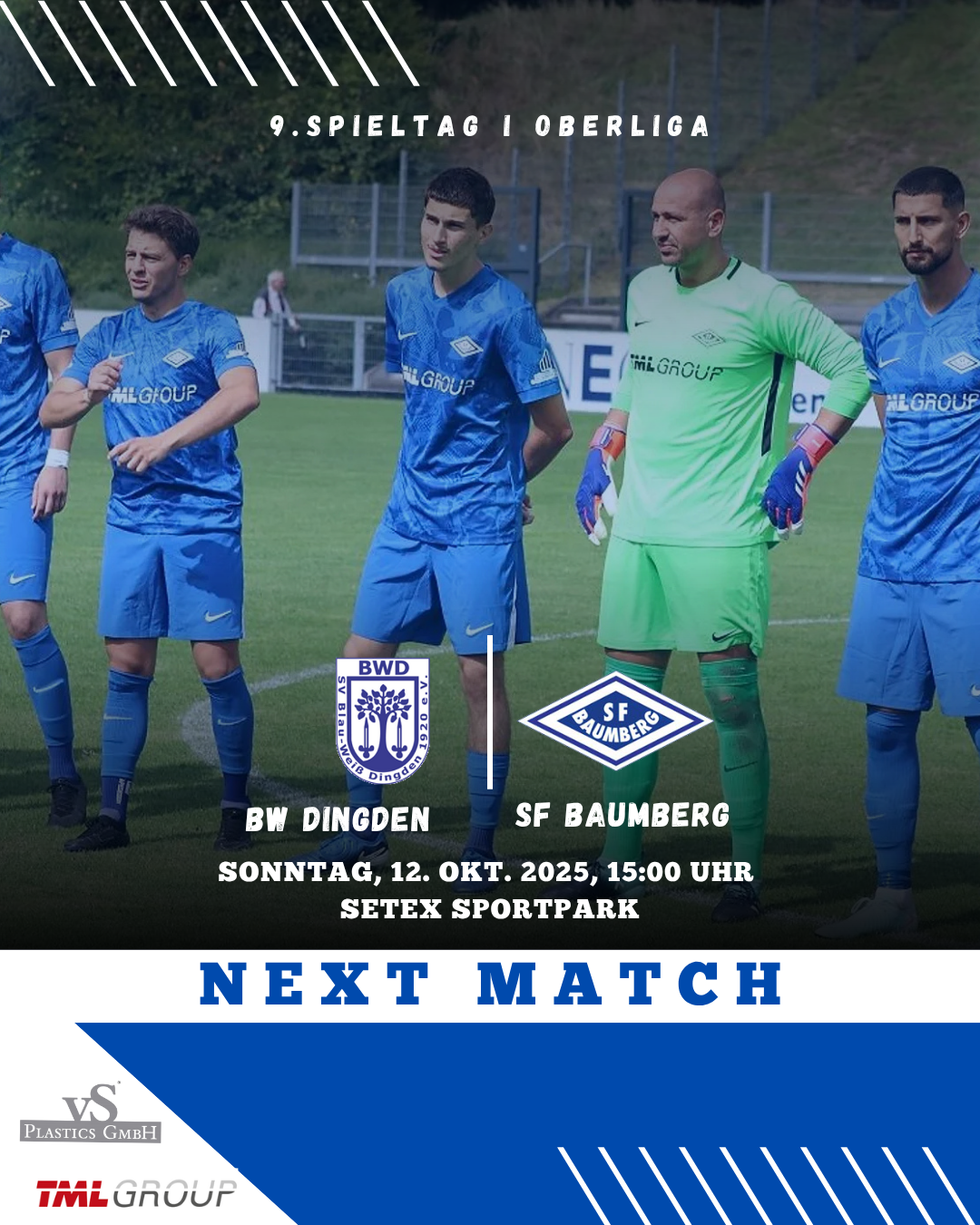 OBERLIGA: Sportfreunde wollen ihre Serie auch in Dingden fortsetzen