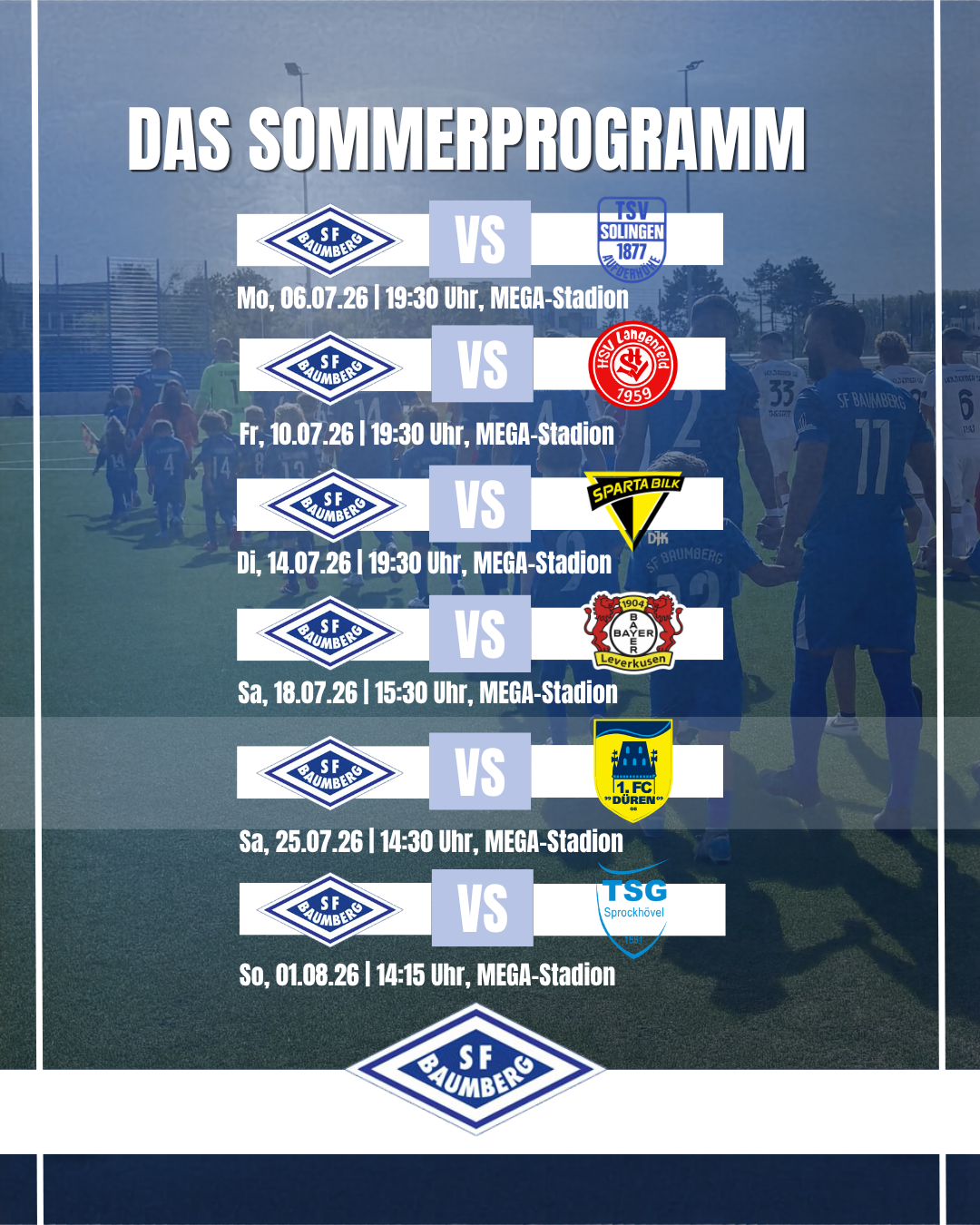 Das Sommerprogramm der Sportfreunde