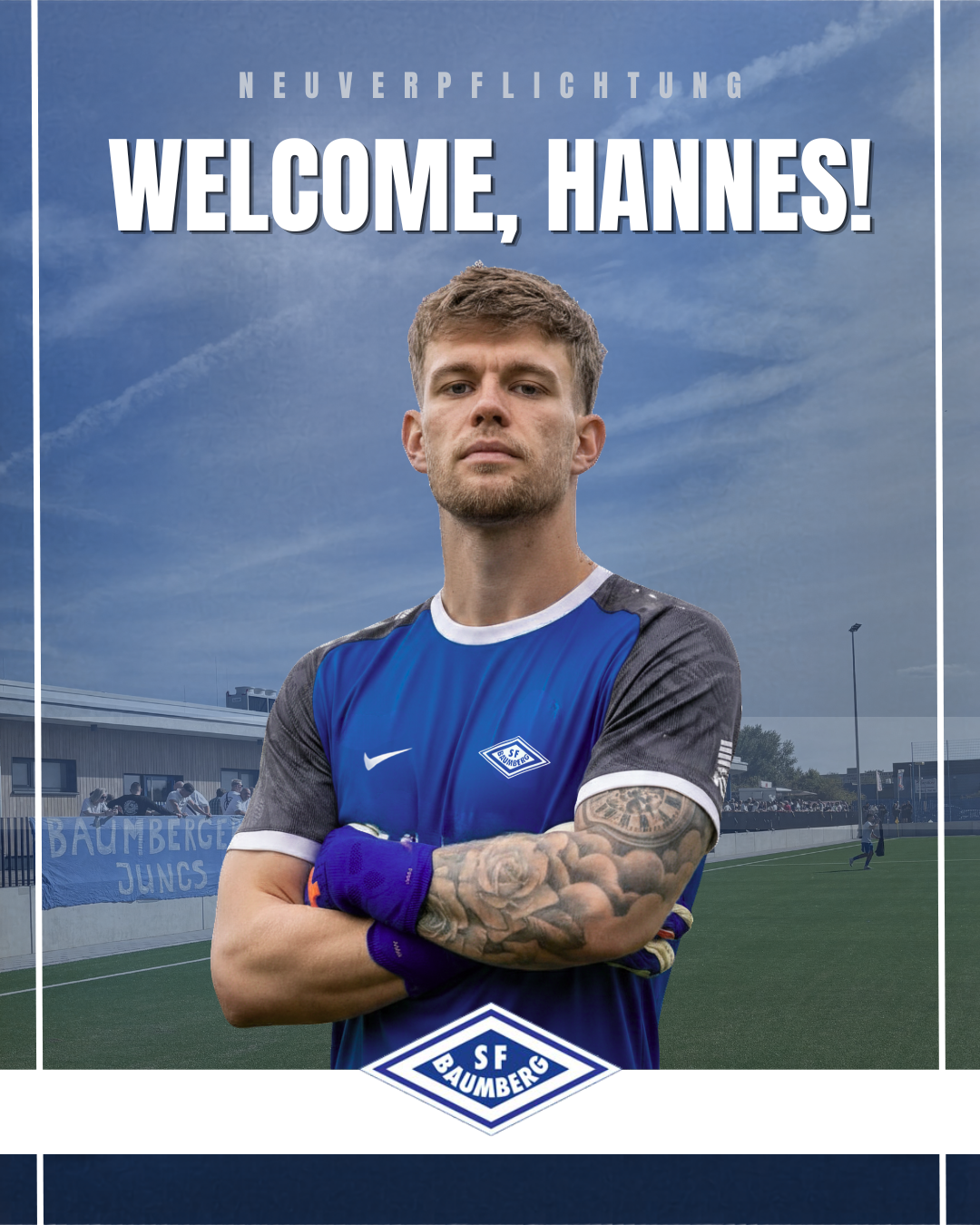 OBERLIGA: Sportfreunde begrüßen Torhüter Hannes Kramp