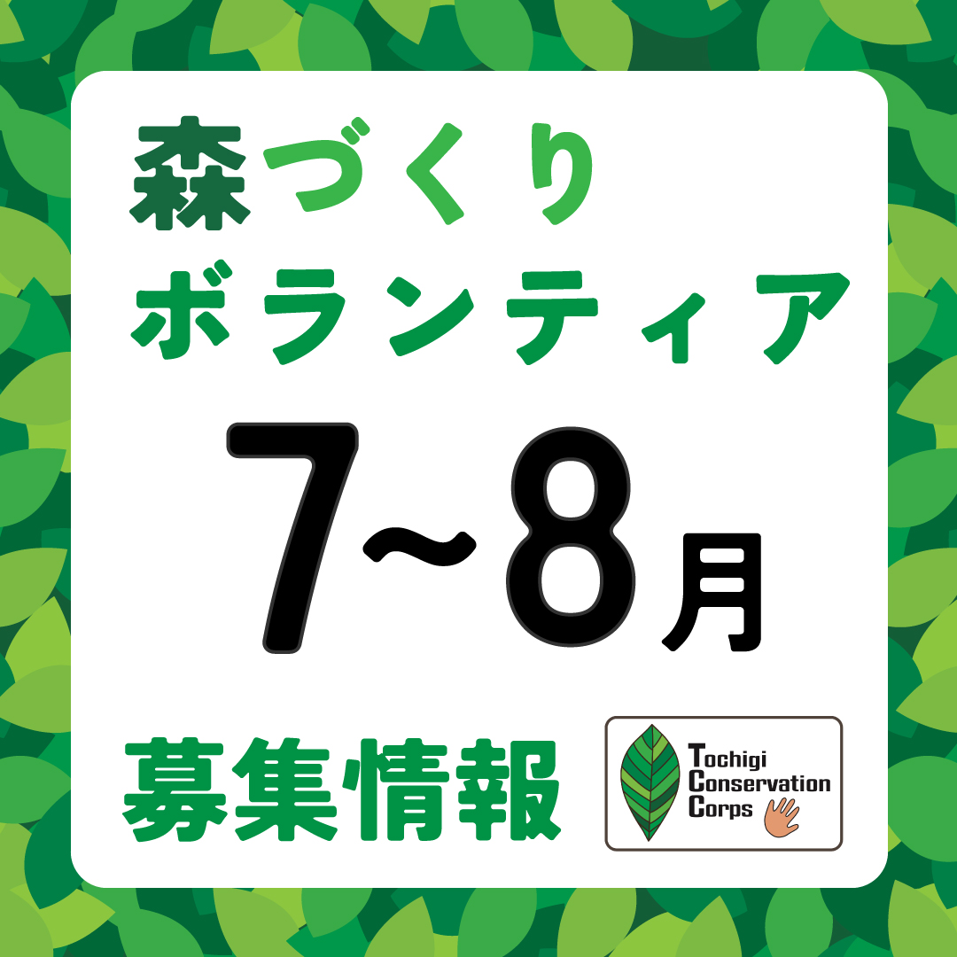 2024年7月～8月ボランティア募集案内