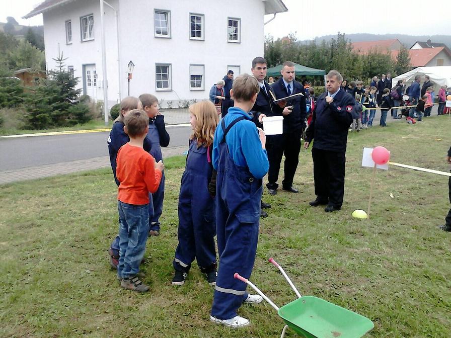 Aber Spaß hatten Alle bei den Wettbewerben unserer Partnerfeuerwehr in Wichmannshausen!