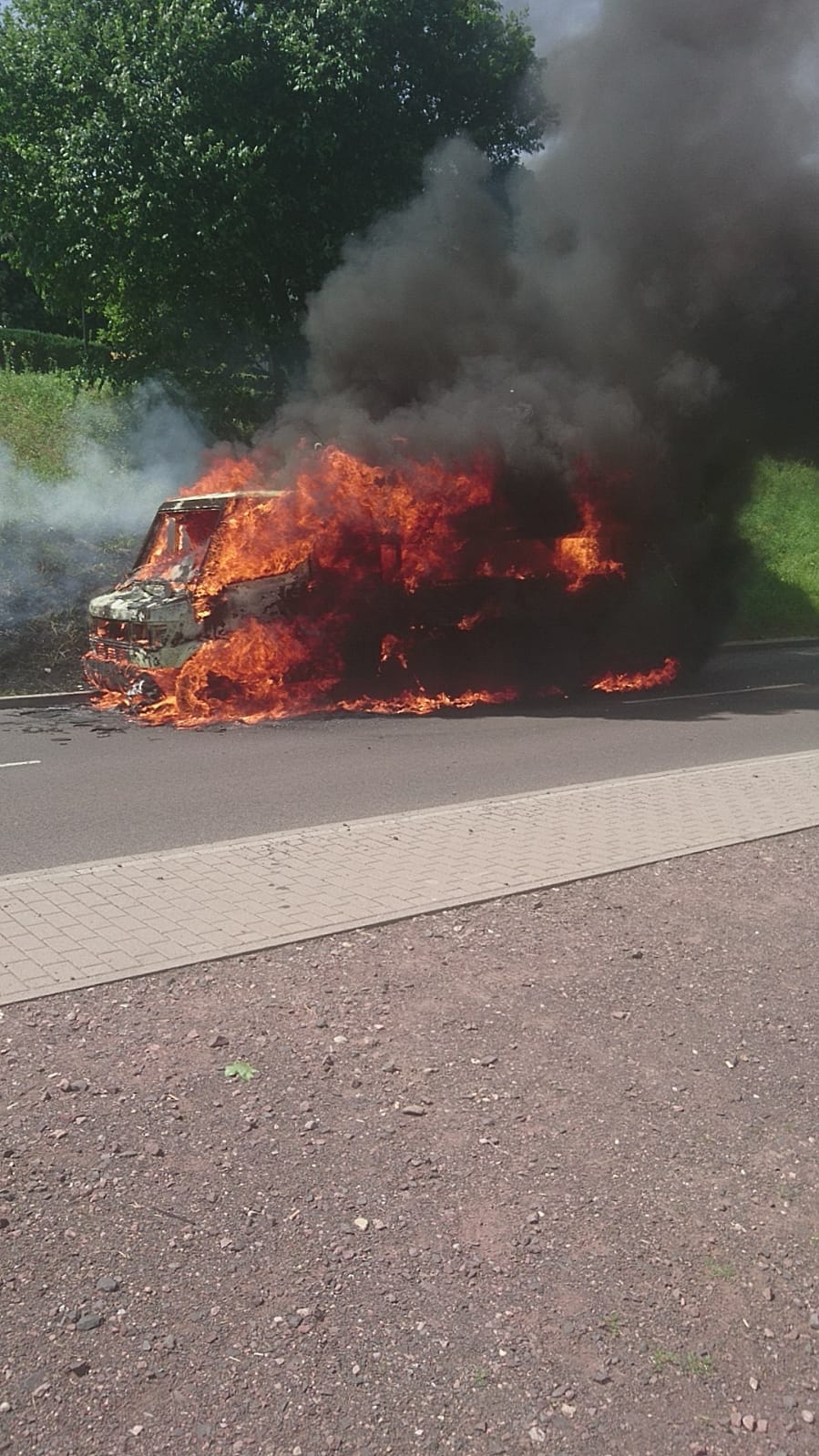 14.06.18 Transporterbrand Mosbacher Straße