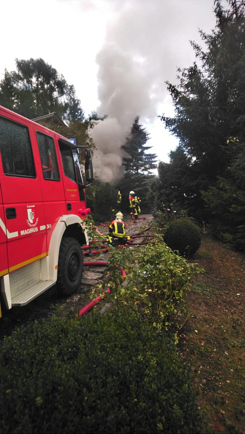 Einsatz 20/18  24.09.2018 Garagenbrand 