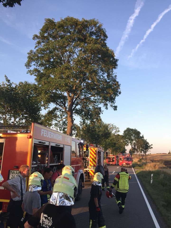 26.07.2018 Feldbrand zwischen Schönau und Kälberfeld