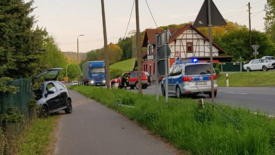 04.05.2018 Verkehrsunfall Ortsausgang Farnroda