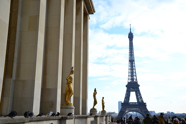 Paris Trocadero Eiffelturm